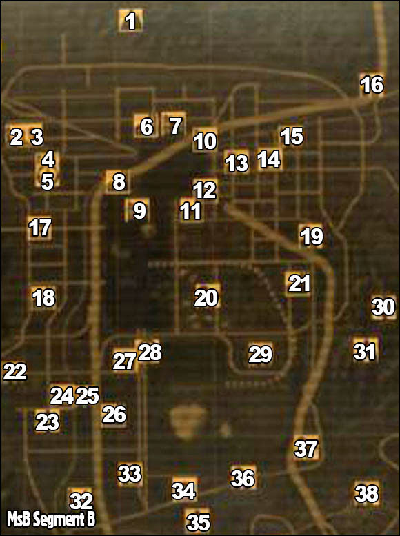 1 - Segment B - World map - Fallout: New Vegas - Game Guide and Walkthrough