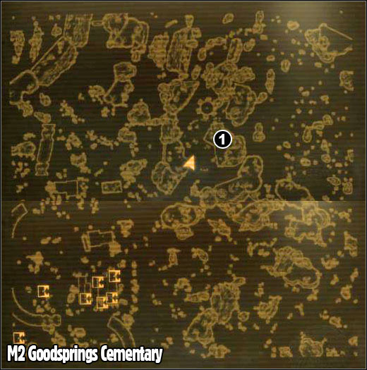 1 - M2 - Goodsprings Cemetery - Maps - Fallout: New Vegas - Game Guide and Walkthrough
