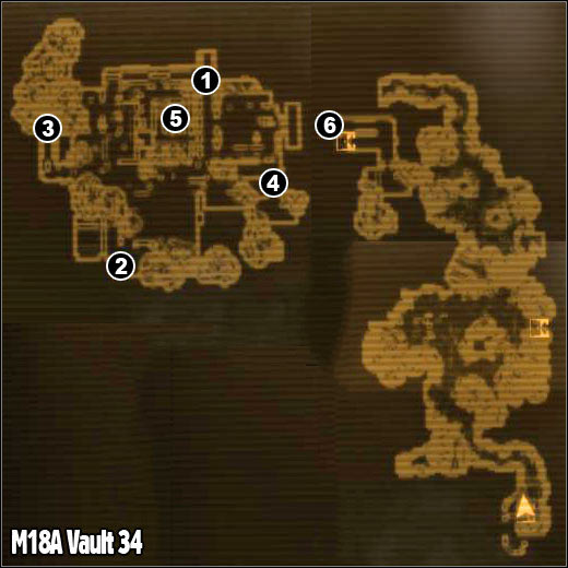 1 - M18 - Vault 34 - Maps - Fallout: New Vegas - Game Guide and Walkthrough