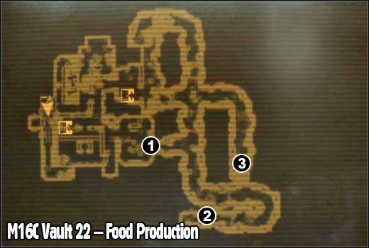 1 - M16 - Vault 22 - Maps - Fallout: New Vegas - Game Guide and Walkthrough