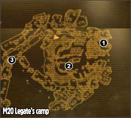 1 - M20 - Legate's camp - Maps - Fallout: New Vegas - Game Guide and Walkthrough
