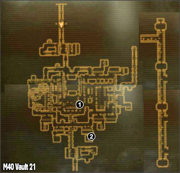 1 - M40 - Vault 21 - Maps - Fallout: New Vegas - Game Guide and Walkthrough