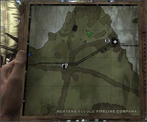 When you reach this place, place explosive under the pump and blow her up - Mission III - The pipeline - Missions of the APR - Far Cry 2 - Game Guide and Walkthrough