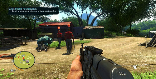 Wait now for the rest of the enemies to turn their backs at each other and try to take them out quietly, too - Secure The Outpost - Main missions - Far Cry 3 - Game Guide and Walkthrough