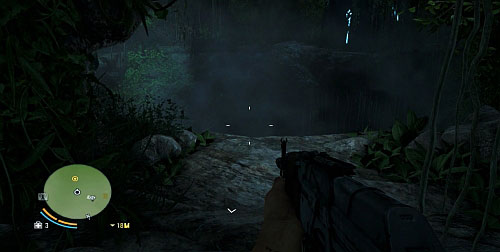 Drop into water in the marked area and enter the underwater tunnel - Mushrooms In The Deep - Main missions - Far Cry 3 - Game Guide and Walkthrough