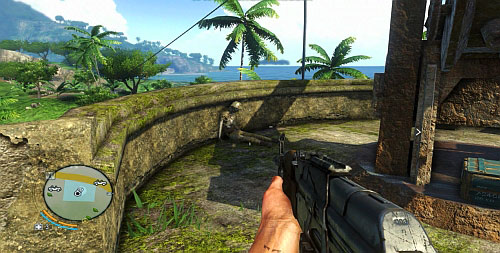 The next corpse can be found at the wall around the cannon, on the left[4] - Tagging the Past - Plot missions - Far Cry 3 - Game Guide and Walkthrough