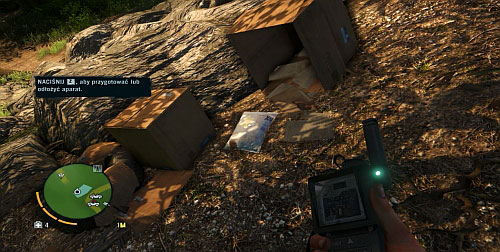 Once you are down below, take a photo of the package shown in the picture, which you can find in the area marked blue on your mini-map - Cargo Dump - Plot missions - Far Cry 3 - Game Guide and Walkthrough