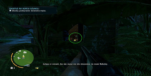 Walk over to the right of the house and hide among plants - Light at the End of the Jungle - Plot missions - Far Cry 3 - Game Guide and Walkthrough