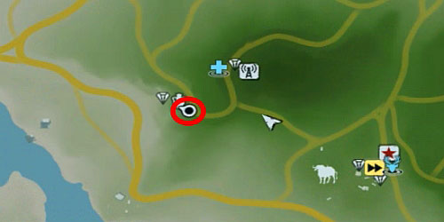 In the area marked with the red circle, you will find a broken fence - The Northern Island - Northern part - Cult Objects - Far Cry 3 - Game Guide and Walkthrough