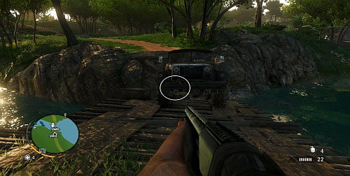 In the marked area, you will find a bridge with a truck, partially hanging over the bridge - The Northern Island - Northern part - Cult Objects - Far Cry 3 - Game Guide and Walkthrough