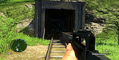 Reach the area marked with the red circle in the above screenshot, in order to face the mine's entrance - The Northern Island - Northern part - Cult Objects - Far Cry 3 - Game Guide and Walkthrough