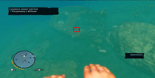 Underwater, you will notice a shipwreck, which you need to swim into - The Northern Island - South-western part - Cult Objects - Far Cry 3 - Game Guide and Walkthrough