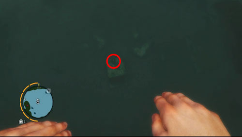 Dive in the area marked as number seven, to find the statuette - The Southern Island - North-western part - Cult Objects - Far Cry 3 - Game Guide and Walkthrough