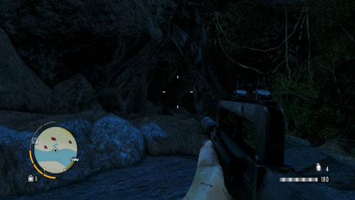 Reach the area marked with the red circle you will find an entrance to a flooded tunnel - The Southern Island - North-western part - Cult Objects - Far Cry 3 - Game Guide and Walkthrough