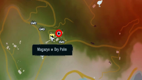 Reach the area marked with the red circle to find the entrance to the mines at Dry Palm Warehouse Outpost - The Southern Island - South-western part - Cult Objects - Far Cry 3 - Game Guide and Walkthrough