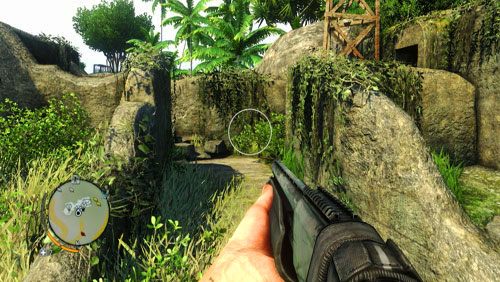 In the area marked as number one, you will find a bunker - The Northern Island - Western part - Letters of the Lost - Far Cry 3 - Game Guide and Walkthrough