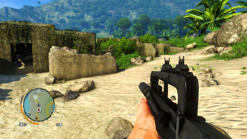 Reach the area marked as number one, to find the bunker shown in the screenshot - The Northern Island - South-eastern part - Letters of the Lost - Far Cry 3 - Game Guide and Walkthrough