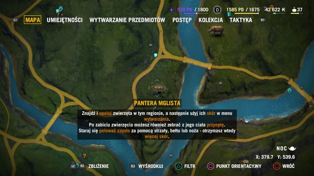 You can easily find the occurrence of every kind of animal on the map. - Hunting - The Basics - Far Cry 4 - Game Guide and Walkthrough