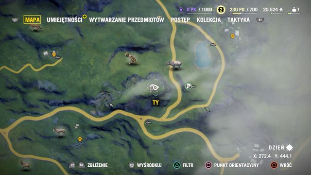 On the bottom of the map you can see your current coordinates. - Collectibles - The Basics - Far Cry 4 - Game Guide and Walkthrough