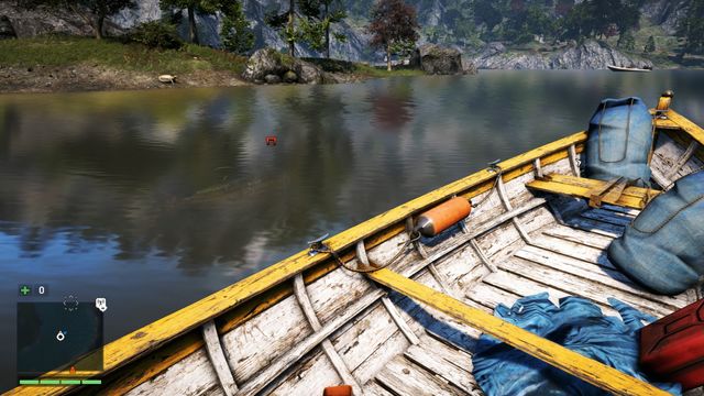 Watching for a fish from a boat is a lot easier when you will craft and use a Hunting Syringe. - Hunting - The Basics - Far Cry 4 - Game Guide and Walkthrough