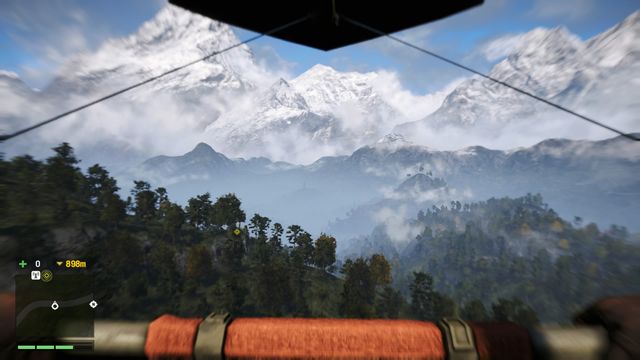 The fastest way to get to the cave from the Ghales homestead is by using the hang-glider. - The Protectors Arrival - Main Quests - Far Cry 4 - Game Guide and Walkthrough