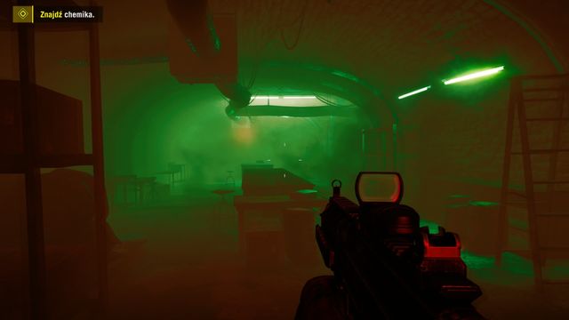In the smoky rooms look around carefully since its difficult to see the enemies. - Advanced Chemistry (choosing Amita) - Main Quests - Far Cry 4 - Game Guide and Walkthrough