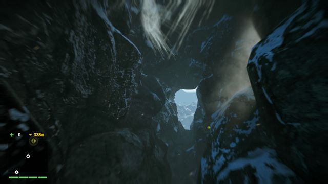 The most difficult part of the soaring is to hit the narrow hole between the rocks. - Death From Above - Main Quests - Far Cry 4 - Game Guide and Walkthrough