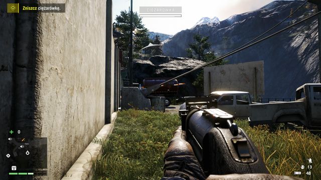 From near the wall, you can safely destroy the truck. - A Key to The North - Main Quests - Far Cry 4 - Game Guide and Walkthrough