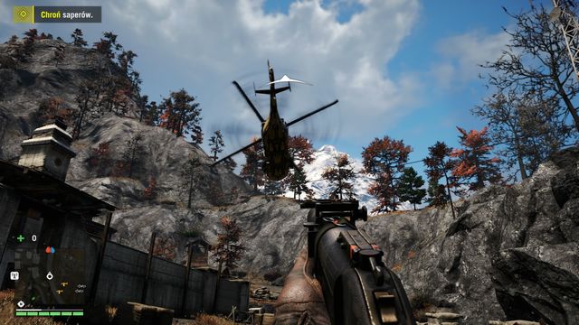 Destroy the helicopter before the enemies get out to make the task easier. - The Valley of Death - Main Quests - Far Cry 4 - Game Guide and Walkthrough