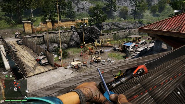 Most of the enemies are located near the cages. - Shanath Training Ground - Outposts - Two alarms - Far Cry 4 - Game Guide and Walkthrough