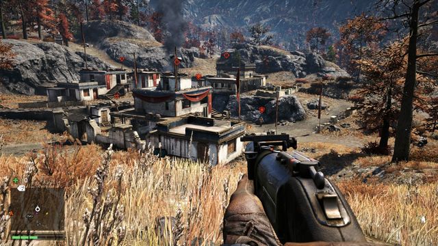 Eliminating the two snipers should be your priority. - Lhumtse Barracks - Outposts - Three alarms - Far Cry 4 - Game Guide and Walkthrough