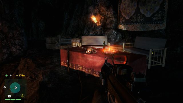 Inside a cave, on a table the serves for an altar - Southern and central Kyrat - Yalungas Masks - Far Cry 4 - Game Guide and Walkthrough