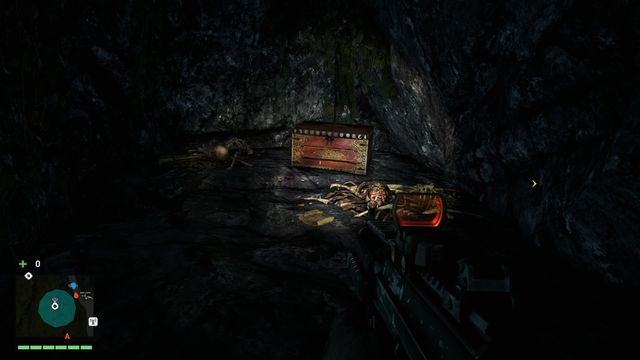 To find this mask, you have to use the hook to make it onto a rock shelf - Northern and north-eastern Kyrat - Yalungas Masks - Far Cry 4 - Game Guide and Walkthrough