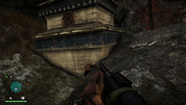 Near the entrance to a small cave, there are two shrines - Northern and north-eastern Kyrat - Yalungas Masks - Far Cry 4 - Game Guide and Walkthrough