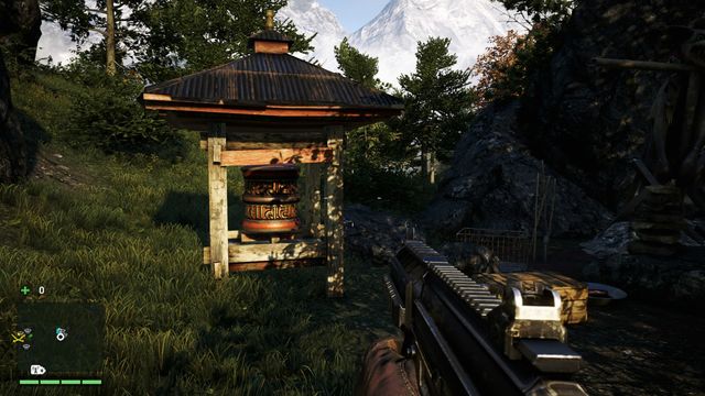 Go to Chinjan Sherpa Camp and from there, go higher - Southern and central Kyrat - Mani Wheels - Far Cry 4 - Game Guide and Walkthrough