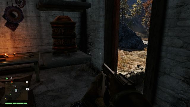 This wheel is located in a small shrine, to the right of the entrance to it - Northern and north-eastern Kyrat - Mani Wheels - Far Cry 4 - Game Guide and Walkthrough