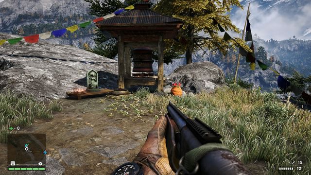 You will find the wheel near a tree, at the end of the road - Northern and north-eastern Kyrat - Mani Wheels - Far Cry 4 - Game Guide and Walkthrough