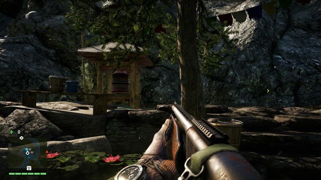 The wheel is located near the rocks - Northern and north-eastern Kyrat - Mani Wheels - Far Cry 4 - Game Guide and Walkthrough