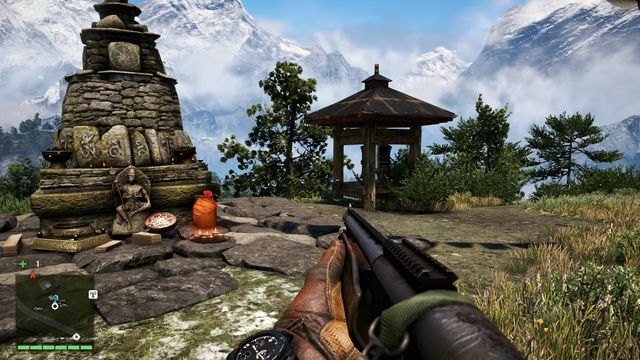 You will find the wheel a little above the hut - Northern and north-eastern Kyrat - Mani Wheels - Far Cry 4 - Game Guide and Walkthrough