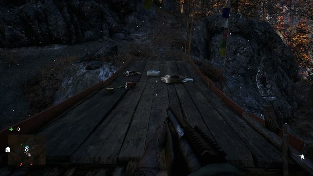 The letter is lying on a wooden bridge connecting two rock shelves - Northern and north-eastern Kyrat - Lost Letters - Far Cry 4 - Game Guide and Walkthrough