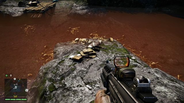 You will find the bag in the middle of the lagoon - Southern and central Kyrat - Lost Letters - Far Cry 4 - Game Guide and Walkthrough
