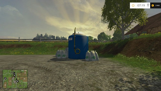 Fertilizer tank. - The farm - buildings and starting machines - Basics - Farming Simulator 15 - Game Guide and Walkthrough