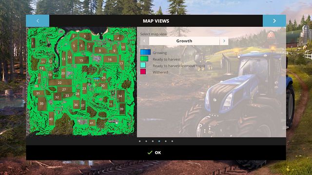 The view of all the fields. - PDA - Basics - Farming Simulator 15 - Game Guide and Walkthrough