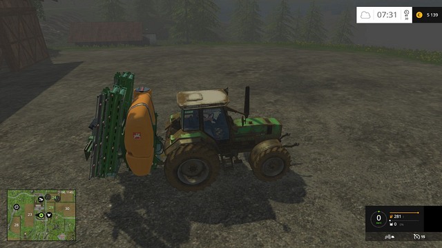 A freshly purchased sprayer will appear on the map after resetting it. - Buying and selling machines - Basics - Farming Simulator 15 - Game Guide and Walkthrough