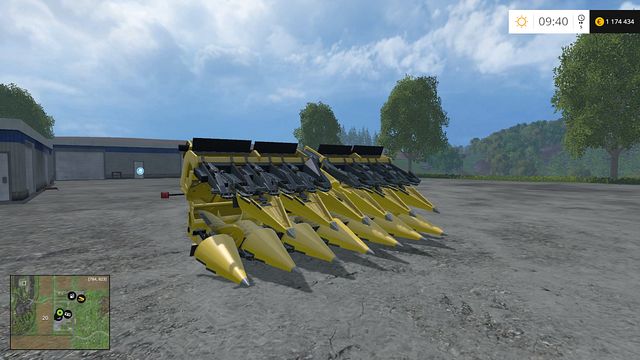 Model: 980CF 12R - Headers - Machine descriptions - Farming Simulator 15 - Game Guide and Walkthrough