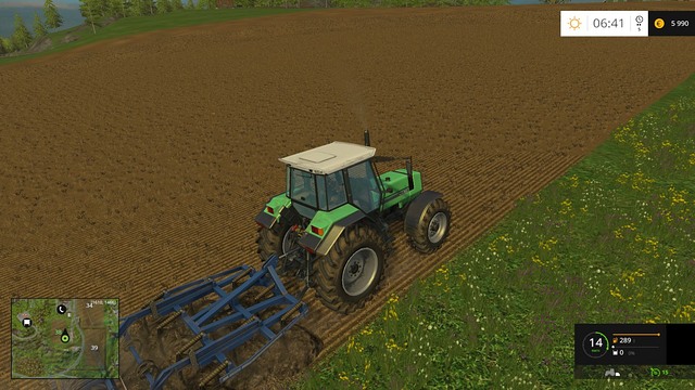 The biggest field, no. 38, requires cultivating. - Sowing, cultivation, harvest - Quick start - Farming Simulator 15 - Game Guide and Walkthrough