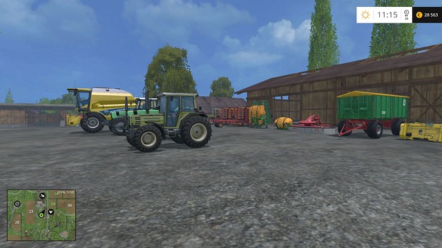 With several new machines, you can start thinking about a new field. - Changing your equipment - Quick start - Farming Simulator 15 - Game Guide and Walkthrough