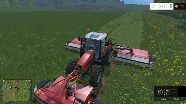 The most efficient method of mowing. - Sheep - Animals - Farming Simulator 15 - Game Guide and Walkthrough