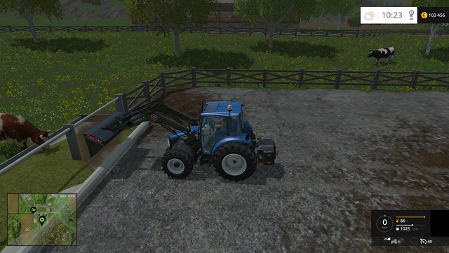 You have to make several trips to fill up the troughs. - Cows - Animals - Farming Simulator 15 - Game Guide and Walkthrough