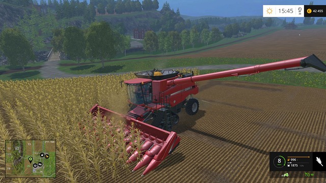 The wider the header, the more efficient you will work. - Grain - Plants - Farming Simulator 15 - Game Guide and Walkthrough